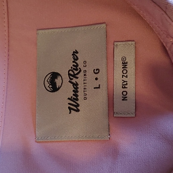WIND RIVER No Fly Zone Mosquito Repellent Dusty Rose Shirt Size L - Picture 10 of 16